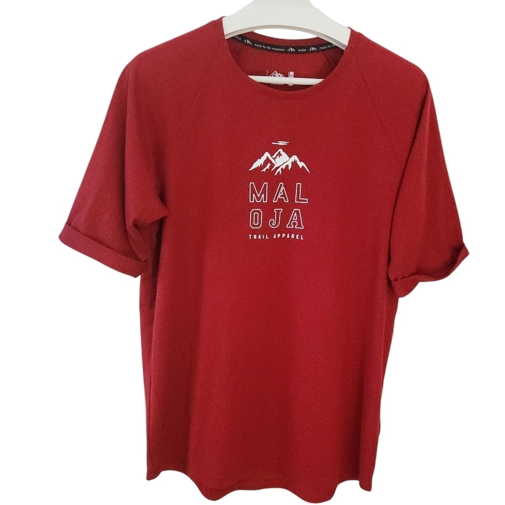 MALOJA Anderterm short sleeve shirt mountain bike red size medium - Picture 2 of 14